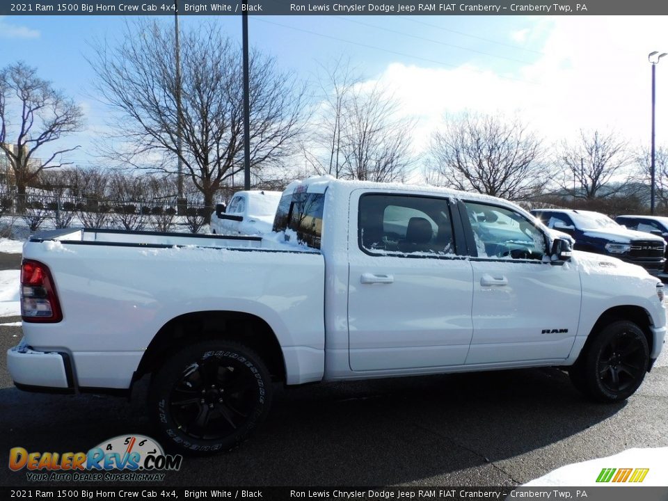 2021 Ram 1500 Big Horn Crew Cab 4x4 Bright White / Black Photo #4