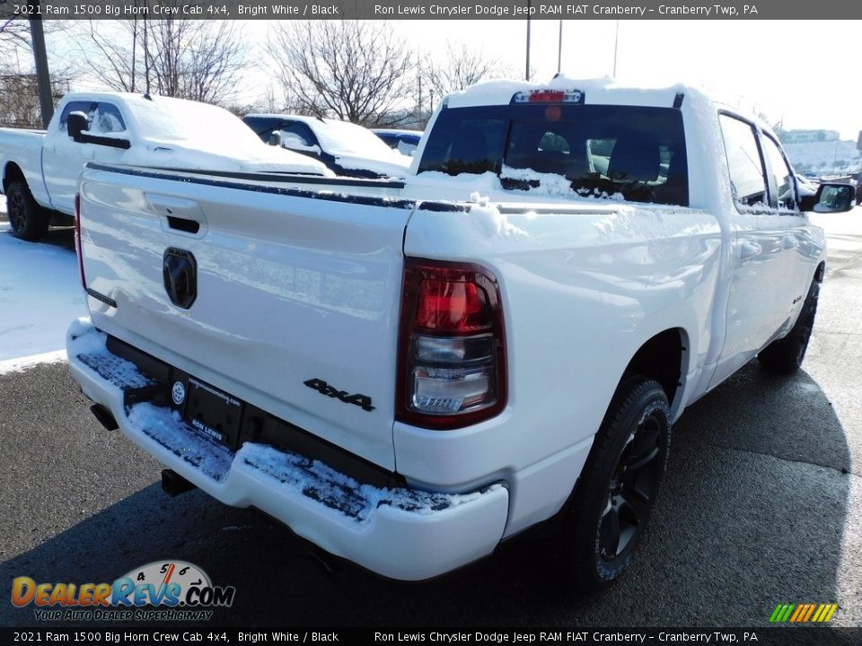 2021 Ram 1500 Big Horn Crew Cab 4x4 Bright White / Black Photo #5