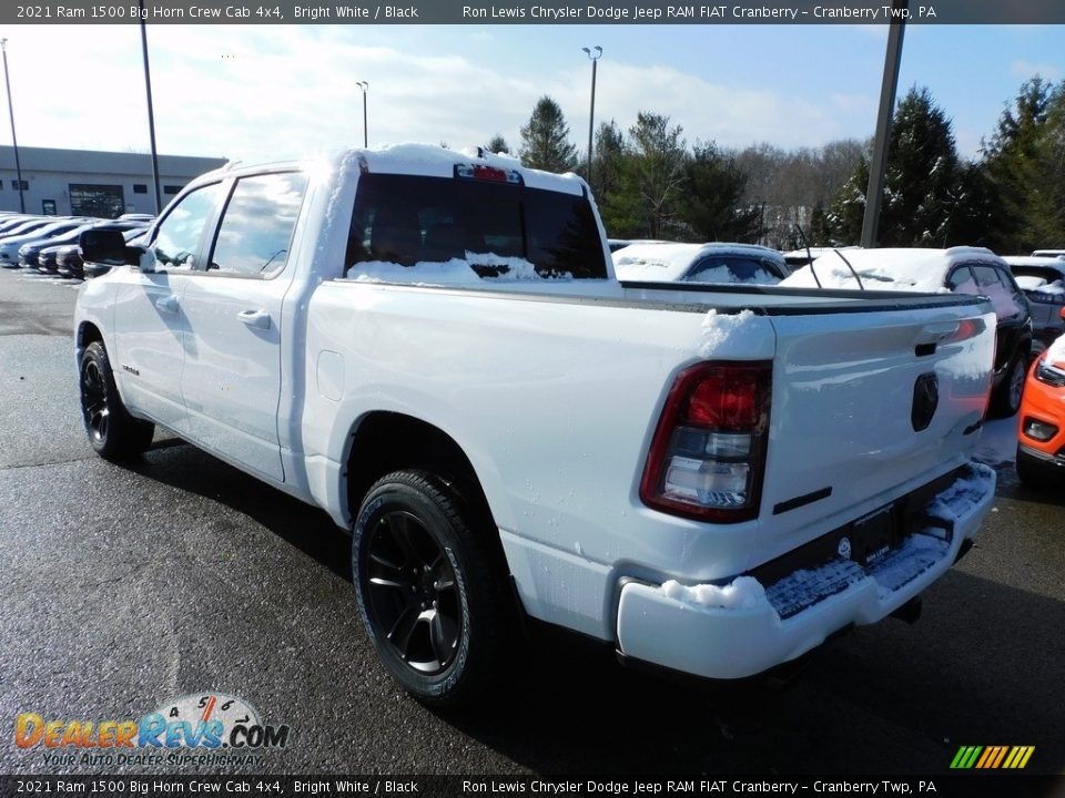 2021 Ram 1500 Big Horn Crew Cab 4x4 Bright White / Black Photo #8