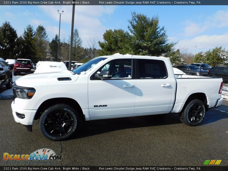2021 Ram 1500 Big Horn Crew Cab 4x4 Bright White / Black Photo #9