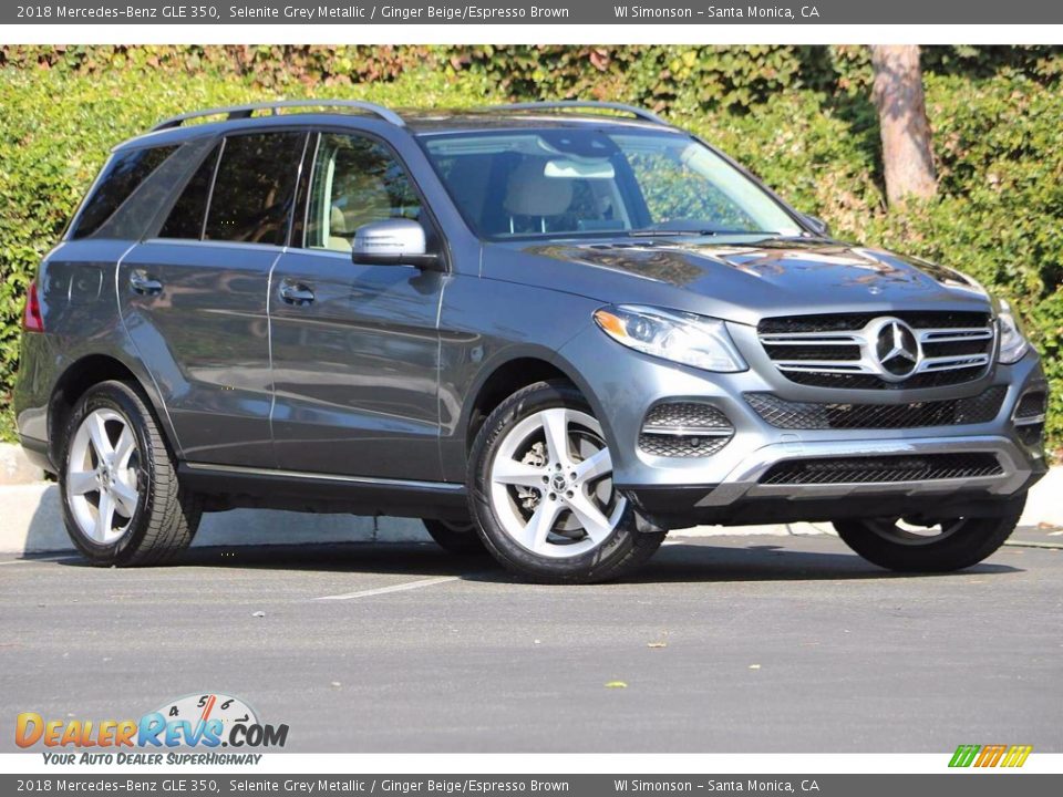 2018 Mercedes-Benz GLE 350 Selenite Grey Metallic / Ginger Beige/Espresso Brown Photo #1