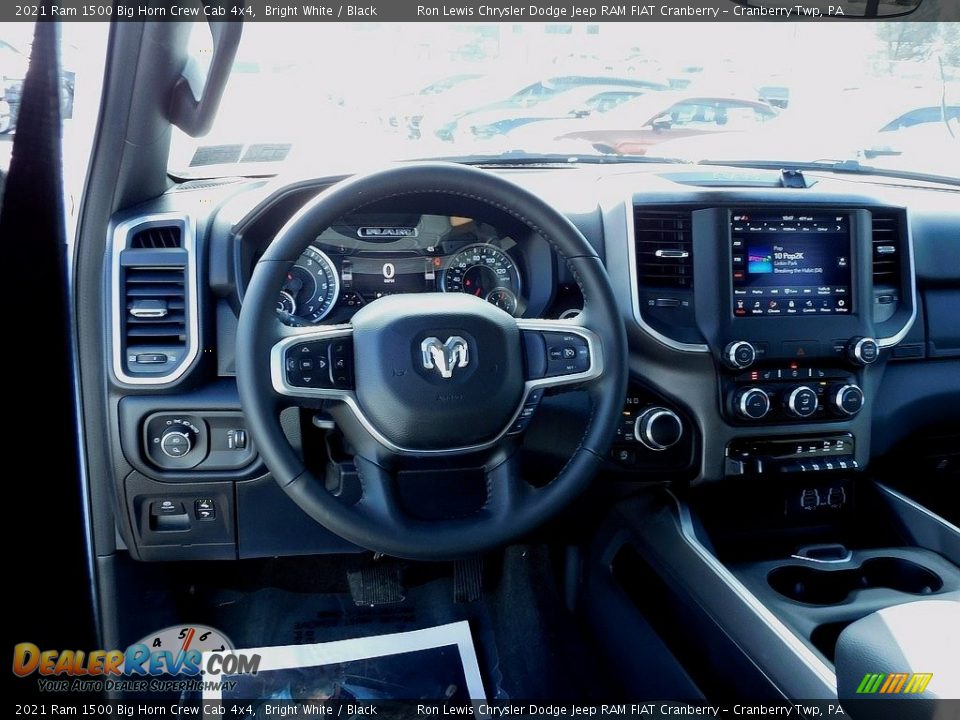 2021 Ram 1500 Big Horn Crew Cab 4x4 Bright White / Black Photo #13