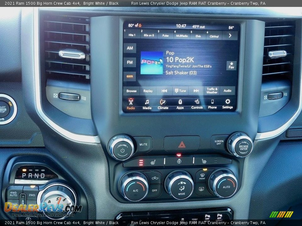 2021 Ram 1500 Big Horn Crew Cab 4x4 Bright White / Black Photo #15