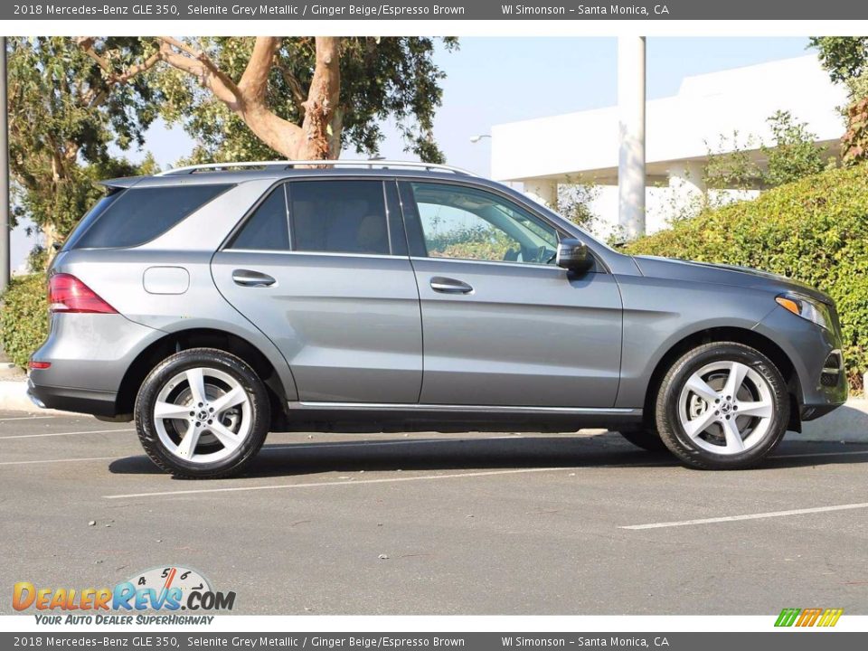 2018 Mercedes-Benz GLE 350 Selenite Grey Metallic / Ginger Beige/Espresso Brown Photo #4