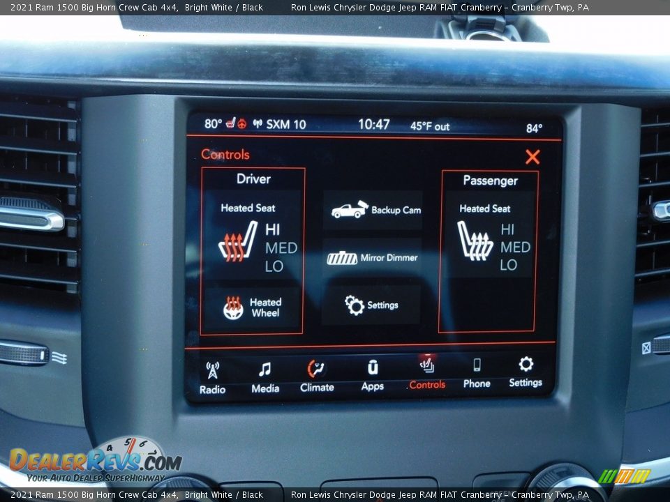 2021 Ram 1500 Big Horn Crew Cab 4x4 Bright White / Black Photo #16