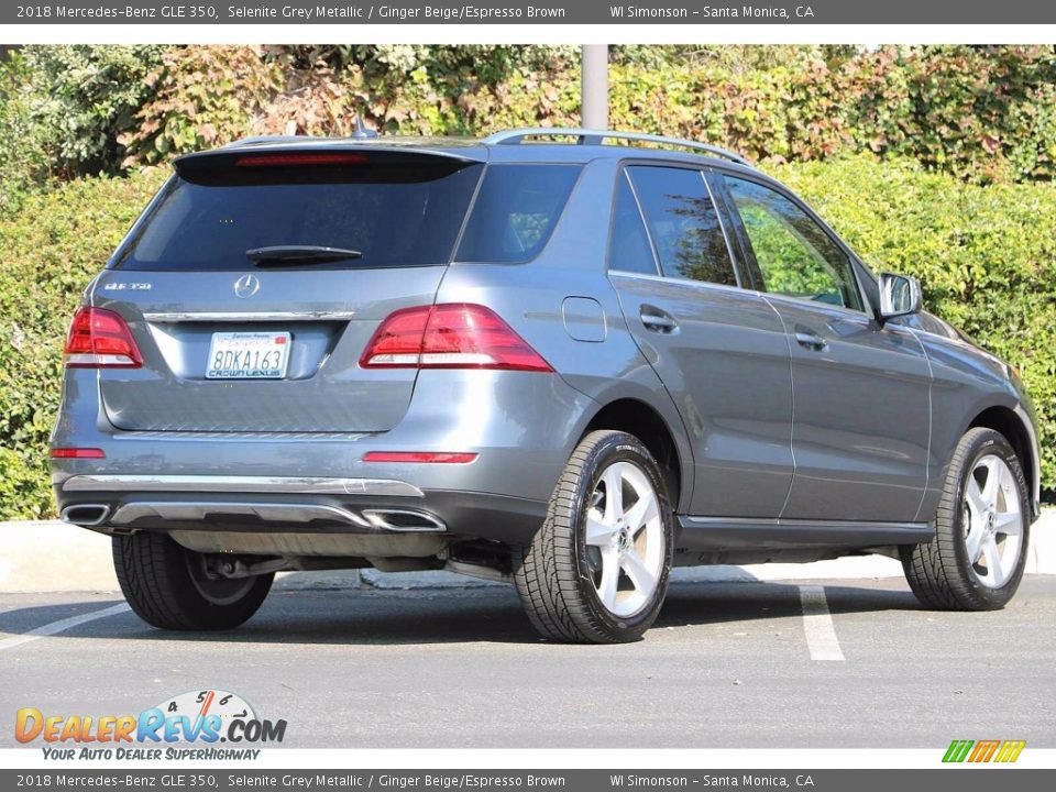 2018 Mercedes-Benz GLE 350 Selenite Grey Metallic / Ginger Beige/Espresso Brown Photo #5