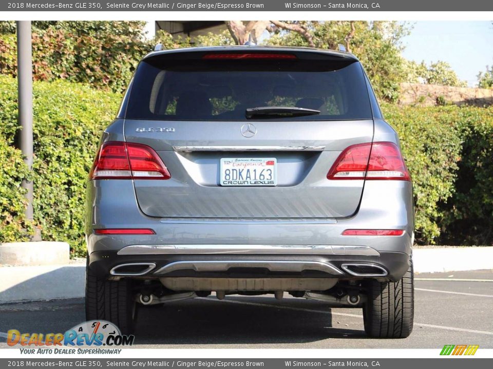 2018 Mercedes-Benz GLE 350 Selenite Grey Metallic / Ginger Beige/Espresso Brown Photo #6