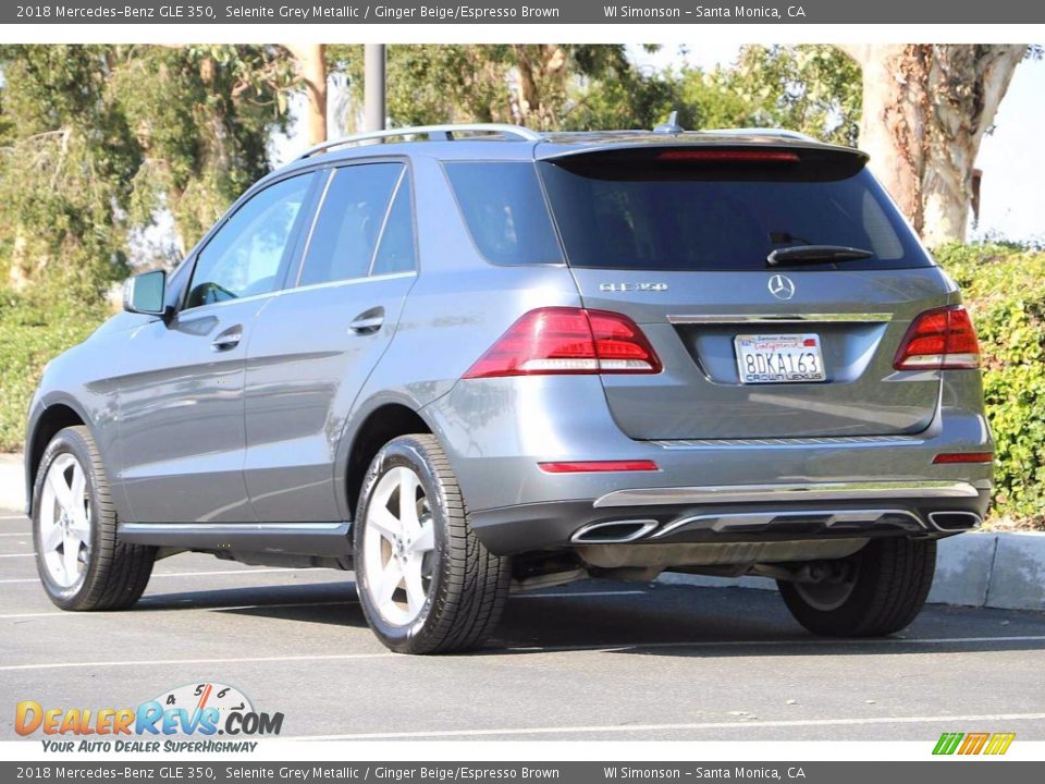 2018 Mercedes-Benz GLE 350 Selenite Grey Metallic / Ginger Beige/Espresso Brown Photo #8