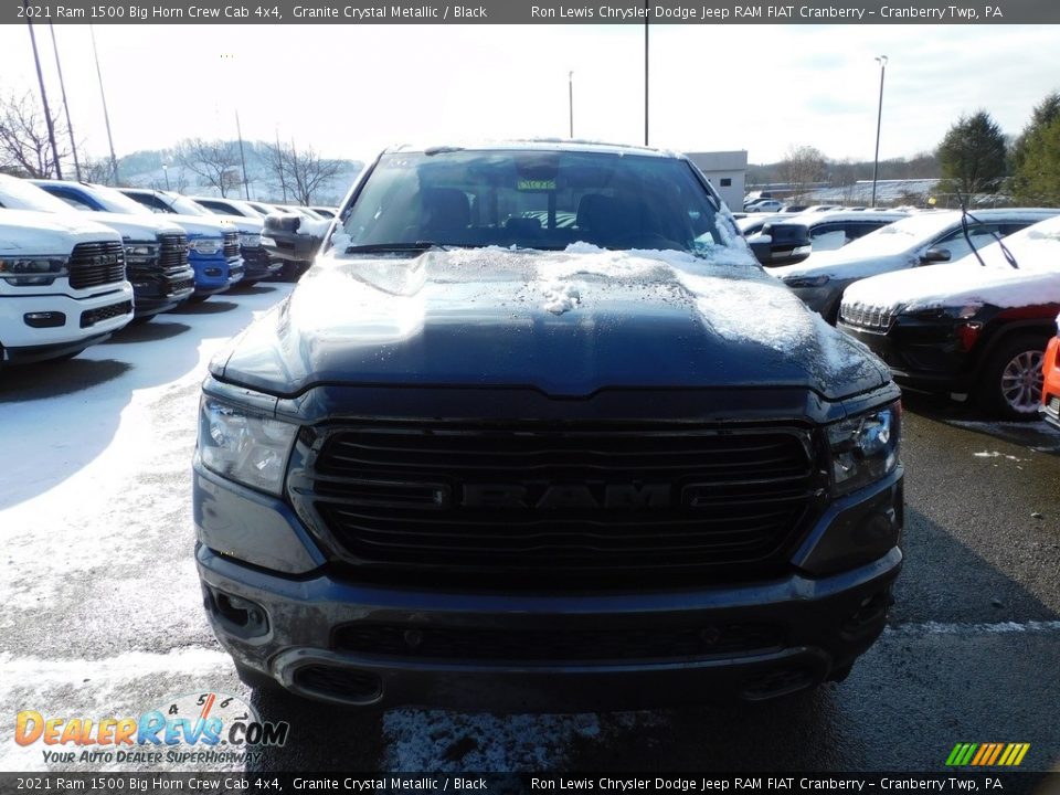 2021 Ram 1500 Big Horn Crew Cab 4x4 Granite Crystal Metallic / Black Photo #2