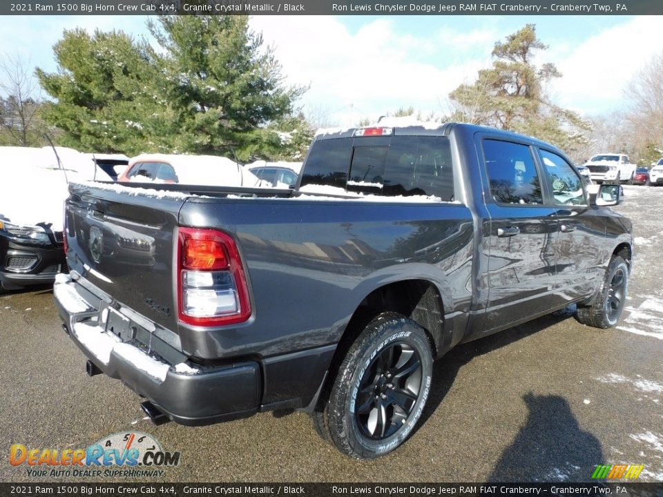 2021 Ram 1500 Big Horn Crew Cab 4x4 Granite Crystal Metallic / Black Photo #5