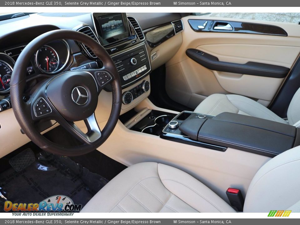 2018 Mercedes-Benz GLE 350 Selenite Grey Metallic / Ginger Beige/Espresso Brown Photo #12