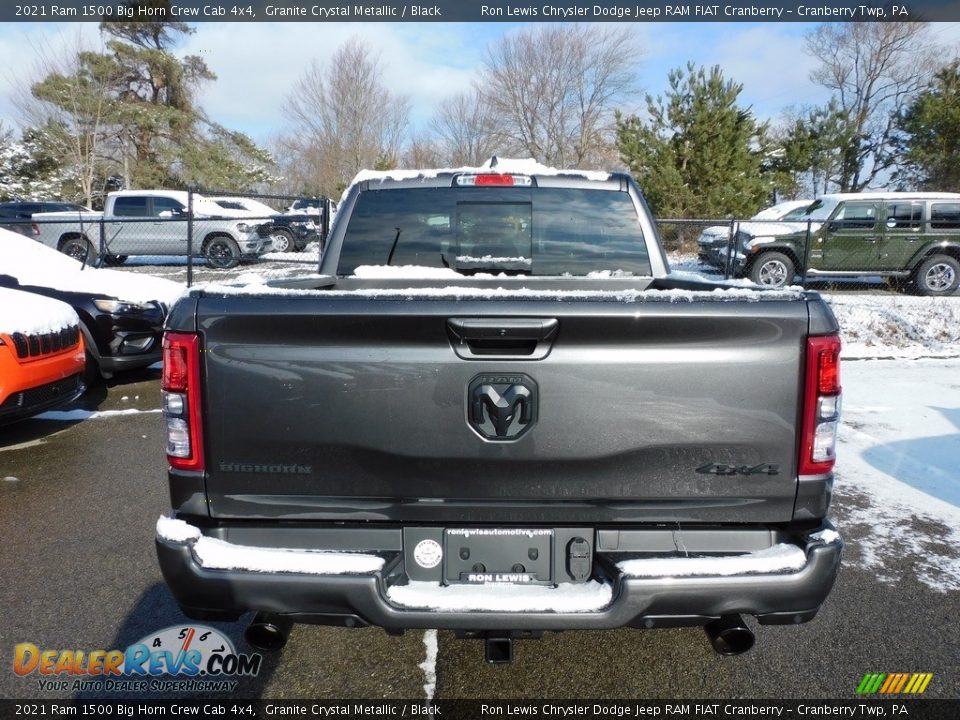 2021 Ram 1500 Big Horn Crew Cab 4x4 Granite Crystal Metallic / Black Photo #6