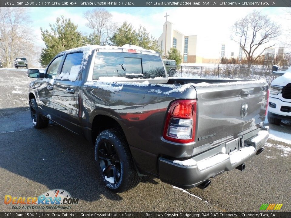 2021 Ram 1500 Big Horn Crew Cab 4x4 Granite Crystal Metallic / Black Photo #8