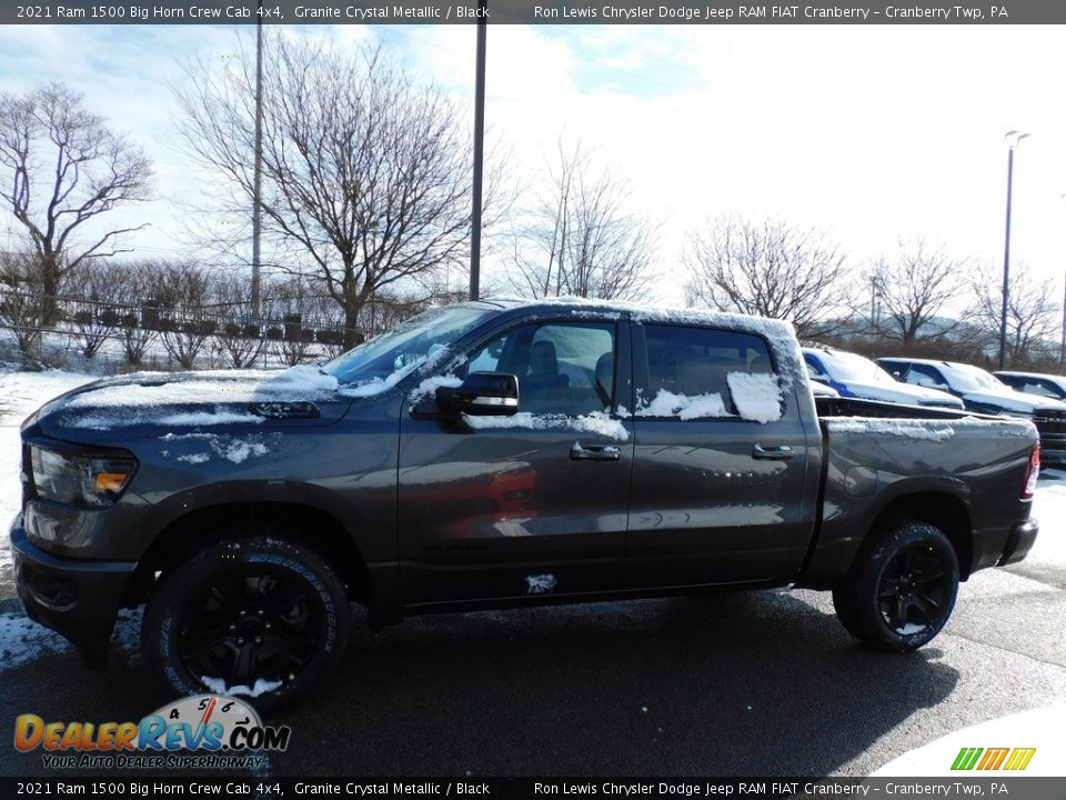 2021 Ram 1500 Big Horn Crew Cab 4x4 Granite Crystal Metallic / Black Photo #9