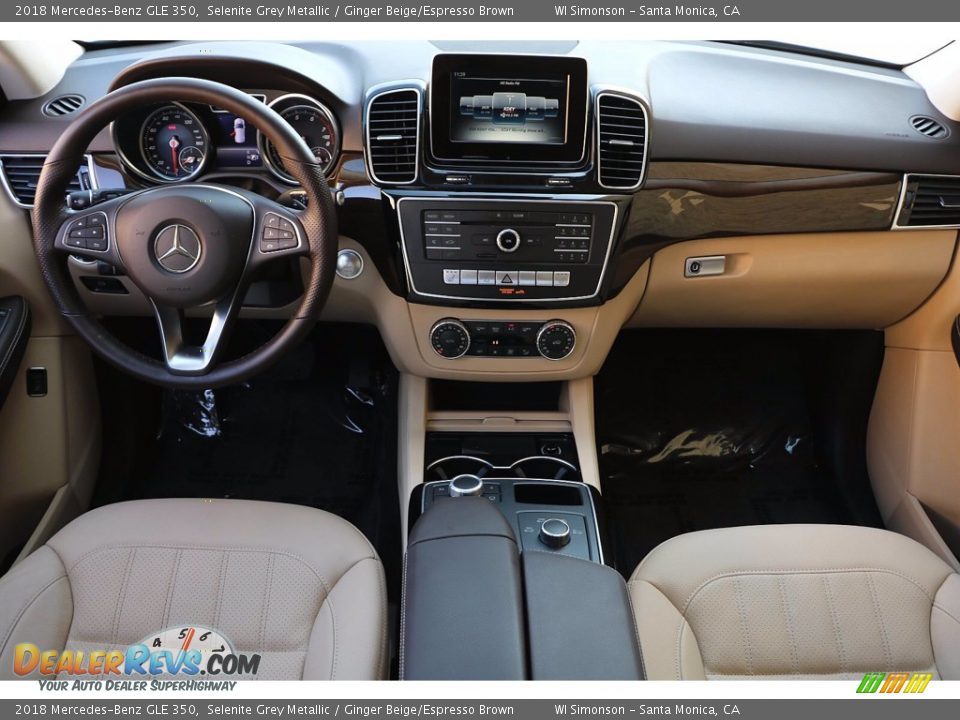 2018 Mercedes-Benz GLE 350 Selenite Grey Metallic / Ginger Beige/Espresso Brown Photo #16