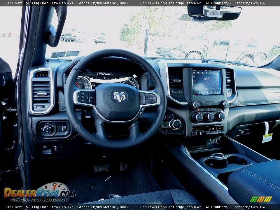 2021 Ram 1500 Big Horn Crew Cab 4x4 Granite Crystal Metallic / Black Photo #13