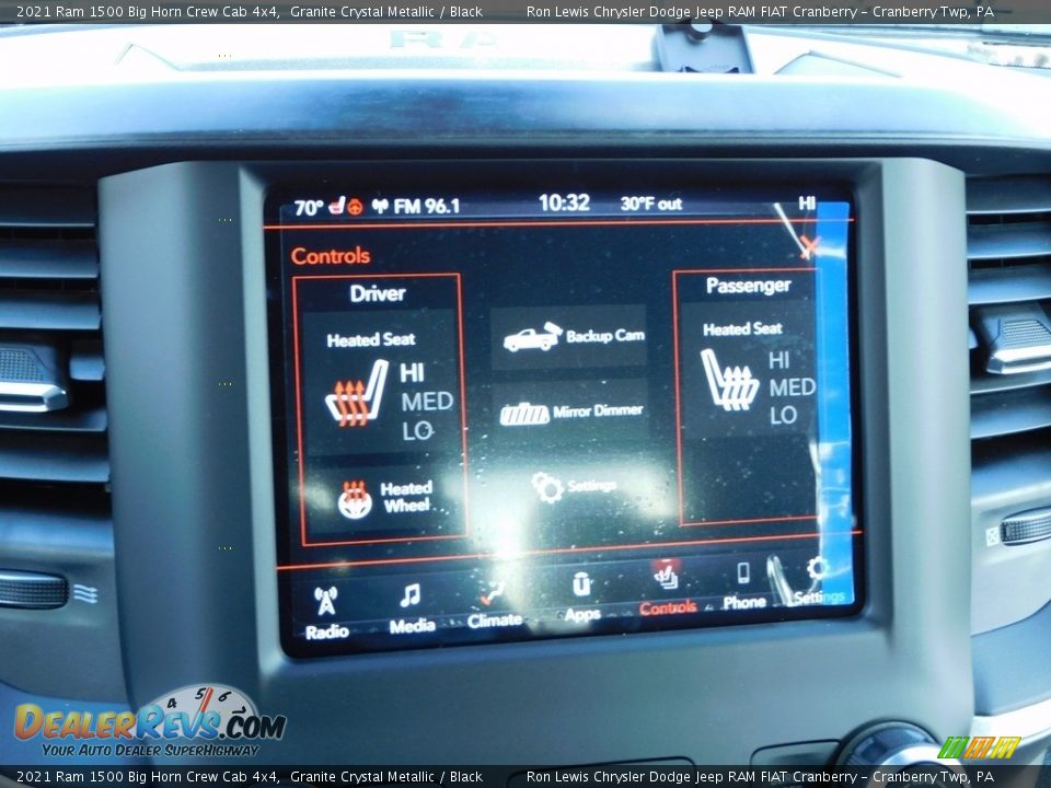 2021 Ram 1500 Big Horn Crew Cab 4x4 Granite Crystal Metallic / Black Photo #16