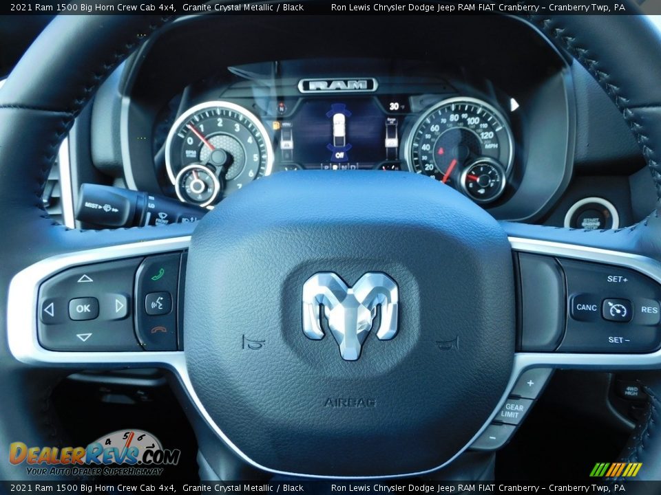 2021 Ram 1500 Big Horn Crew Cab 4x4 Granite Crystal Metallic / Black Photo #19