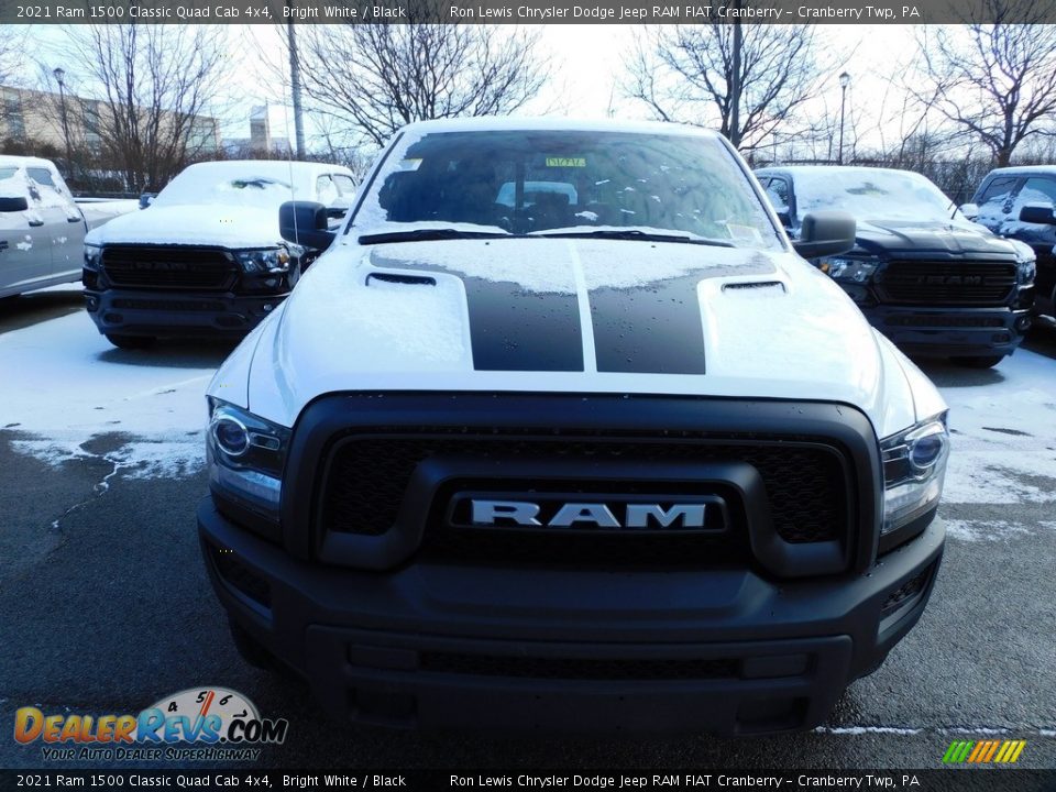 2021 Ram 1500 Classic Quad Cab 4x4 Bright White / Black Photo #2