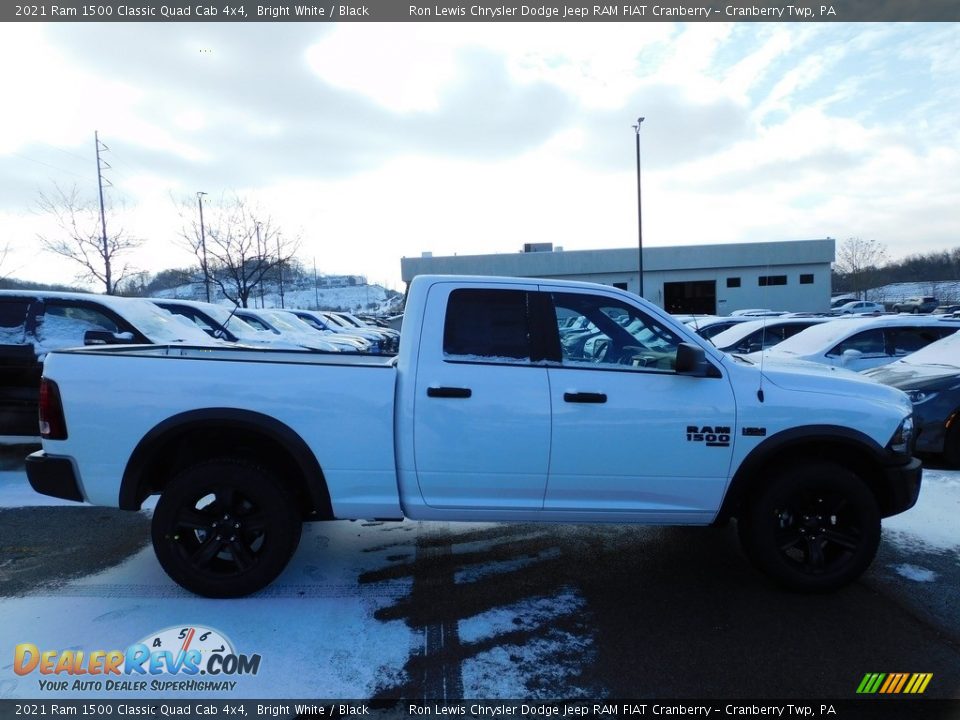 2021 Ram 1500 Classic Quad Cab 4x4 Bright White / Black Photo #4