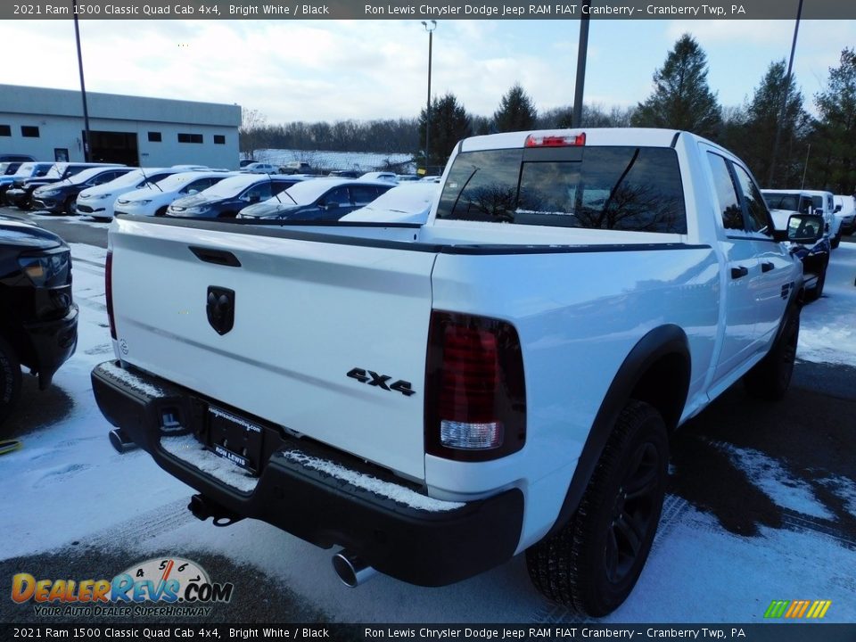 2021 Ram 1500 Classic Quad Cab 4x4 Bright White / Black Photo #5