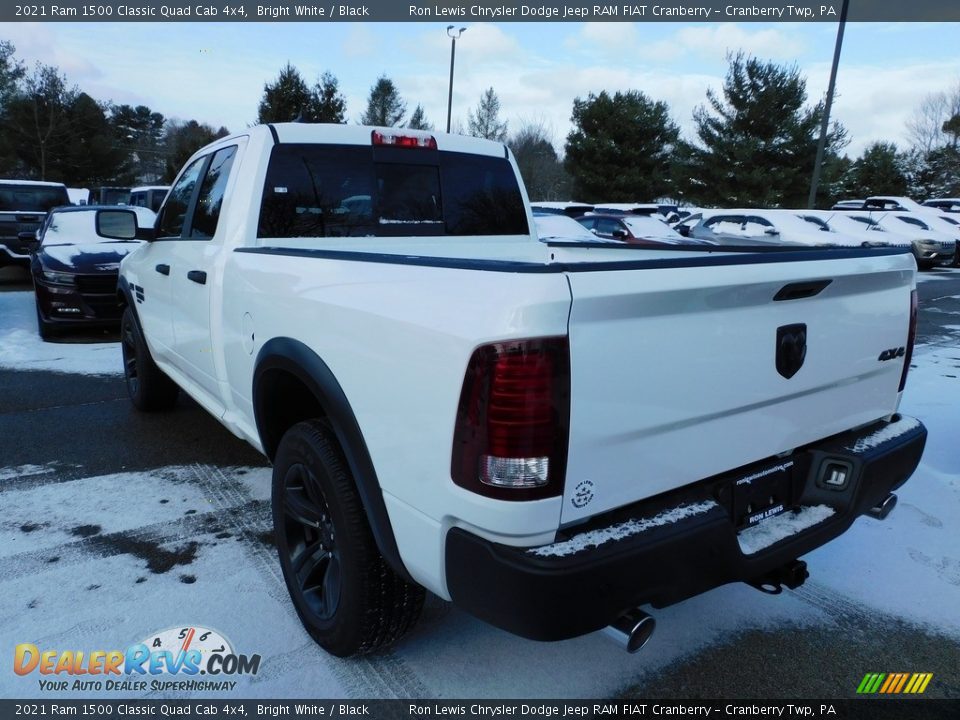 2021 Ram 1500 Classic Quad Cab 4x4 Bright White / Black Photo #8