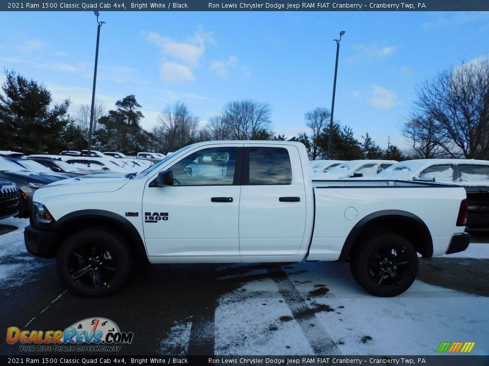 2021 Ram 1500 Classic Quad Cab 4x4 Bright White / Black Photo #9