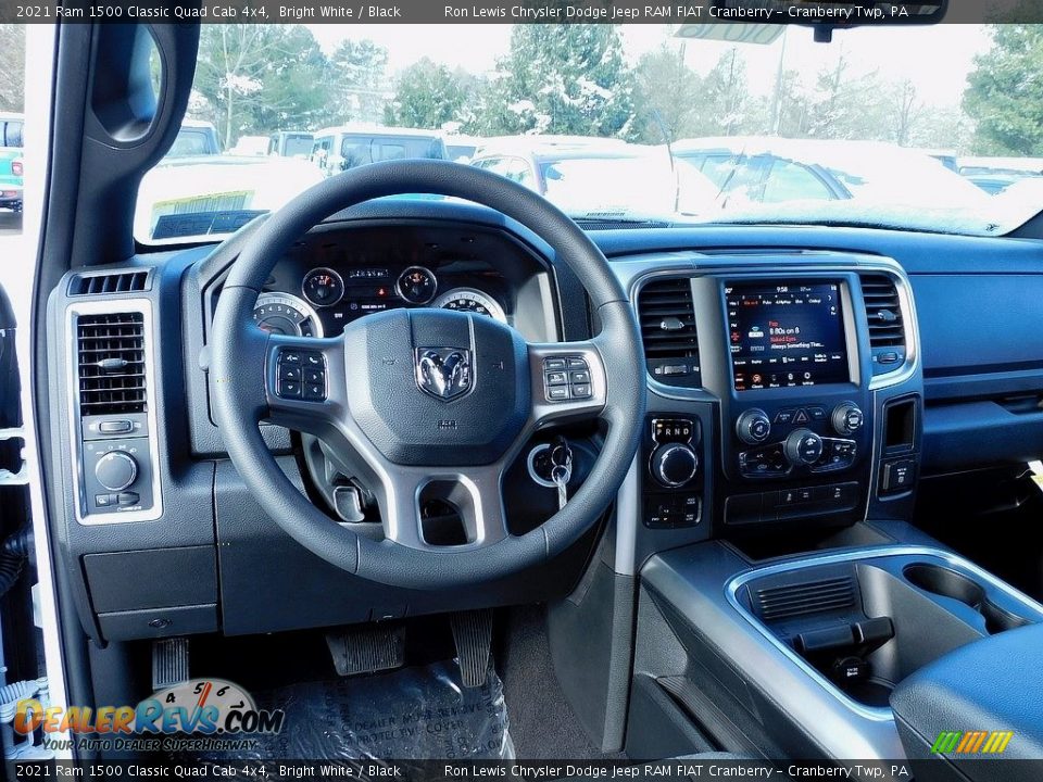 2021 Ram 1500 Classic Quad Cab 4x4 Bright White / Black Photo #13