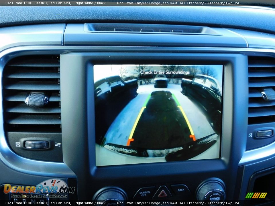 2021 Ram 1500 Classic Quad Cab 4x4 Bright White / Black Photo #16