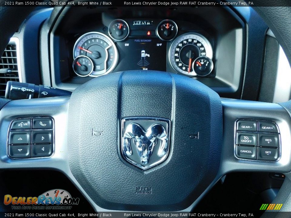2021 Ram 1500 Classic Quad Cab 4x4 Bright White / Black Photo #19
