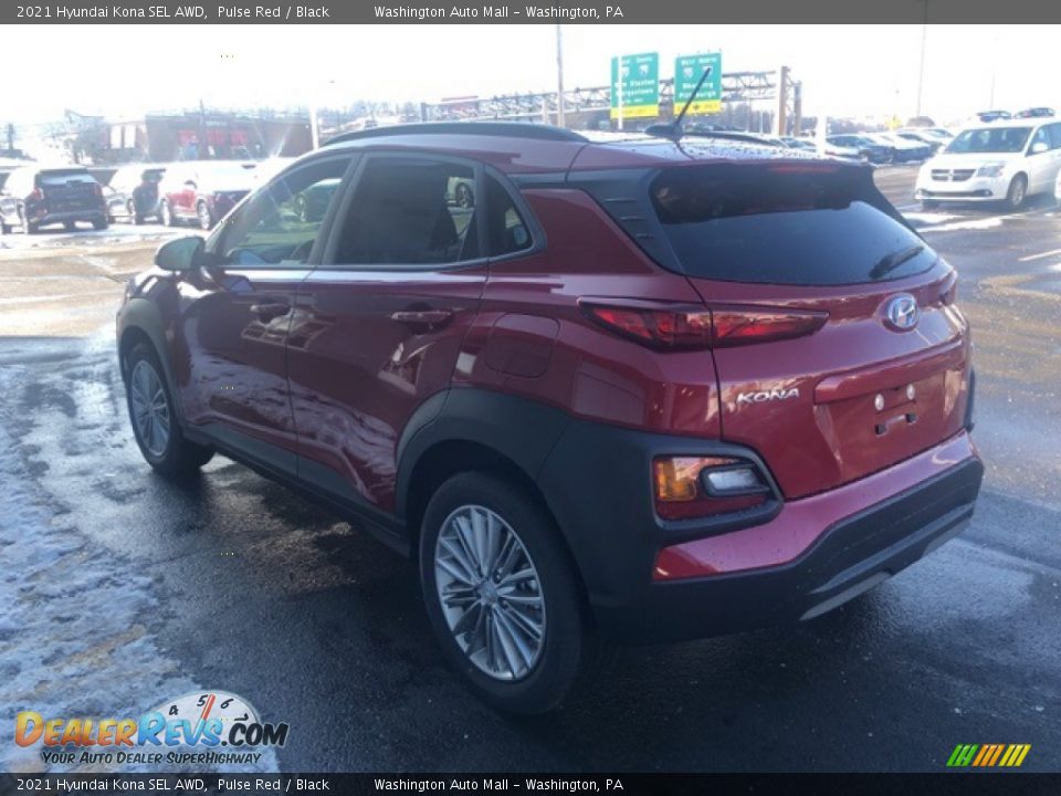 2021 Hyundai Kona SEL AWD Pulse Red / Black Photo #3