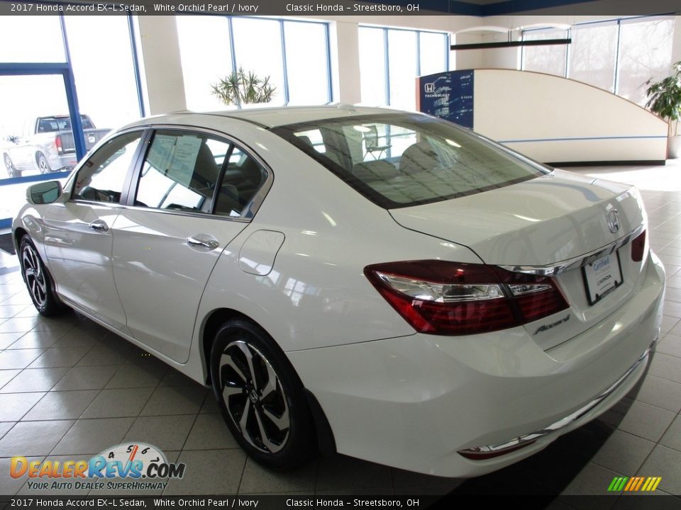 2017 Honda Accord EX-L Sedan White Orchid Pearl / Ivory Photo #9