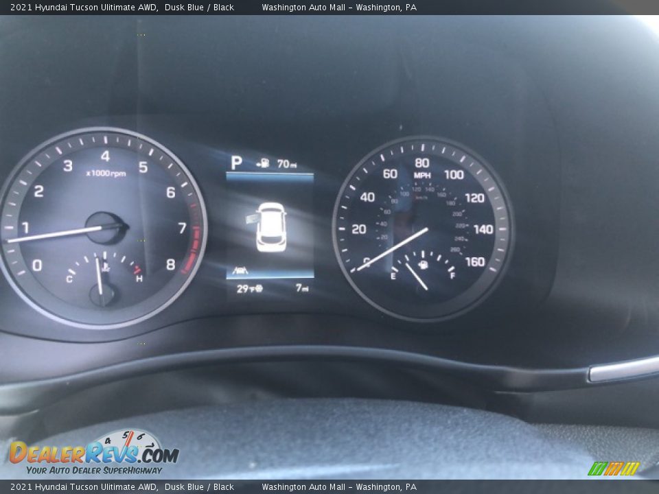 2021 Hyundai Tucson Ulitimate AWD Dusk Blue / Black Photo #5