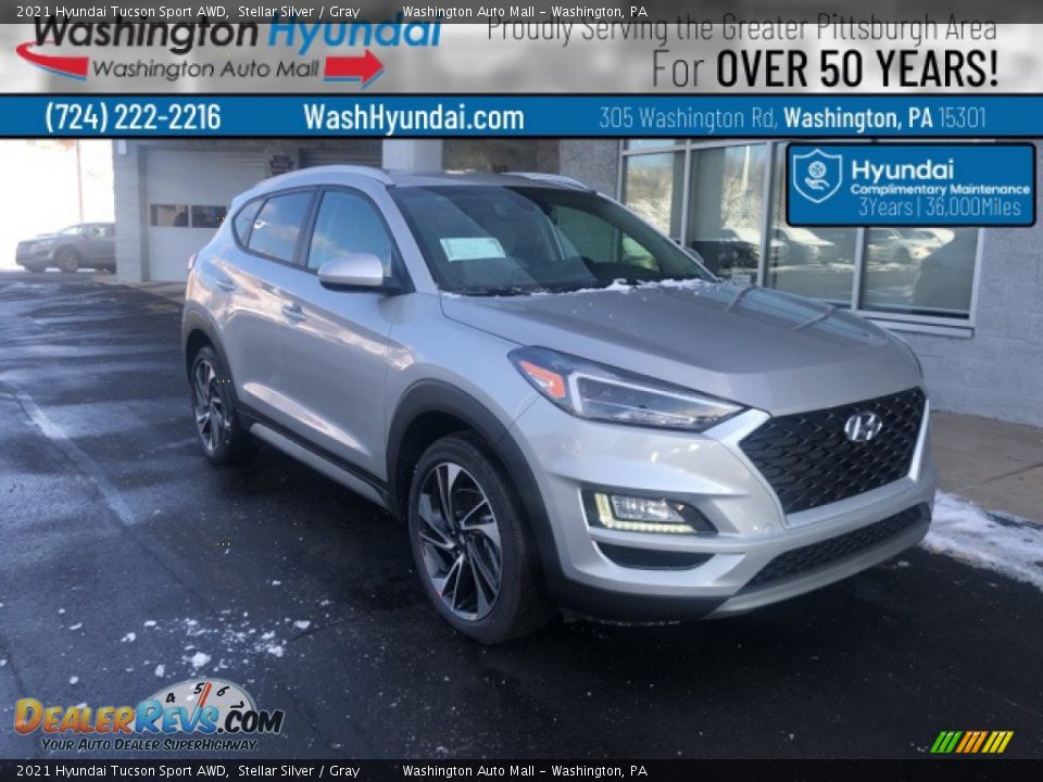 2021 Hyundai Tucson Sport AWD Stellar Silver / Gray Photo #1