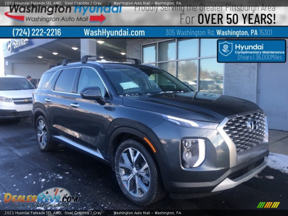 2021 Hyundai Palisade SEL AWD Steel Graphite / Gray Photo #1