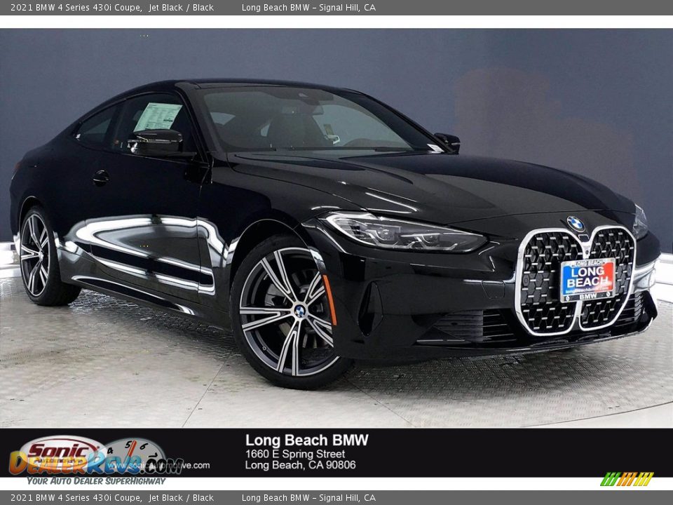 2021 BMW 4 Series 430i Coupe Jet Black / Black Photo #1