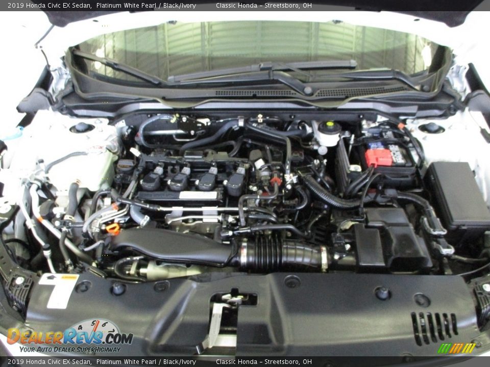 2019 Honda Civic EX Sedan Platinum White Pearl / Black/Ivory Photo #13