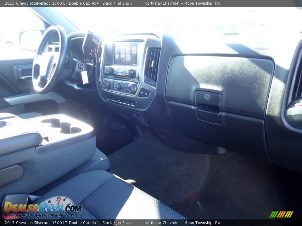 2015 Chevrolet Silverado 1500 LT Double Cab 4x4 Black / Jet Black Photo #15