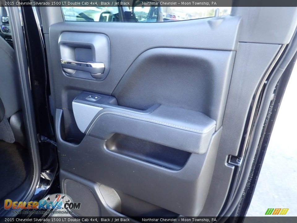 2015 Chevrolet Silverado 1500 LT Double Cab 4x4 Black / Jet Black Photo #18