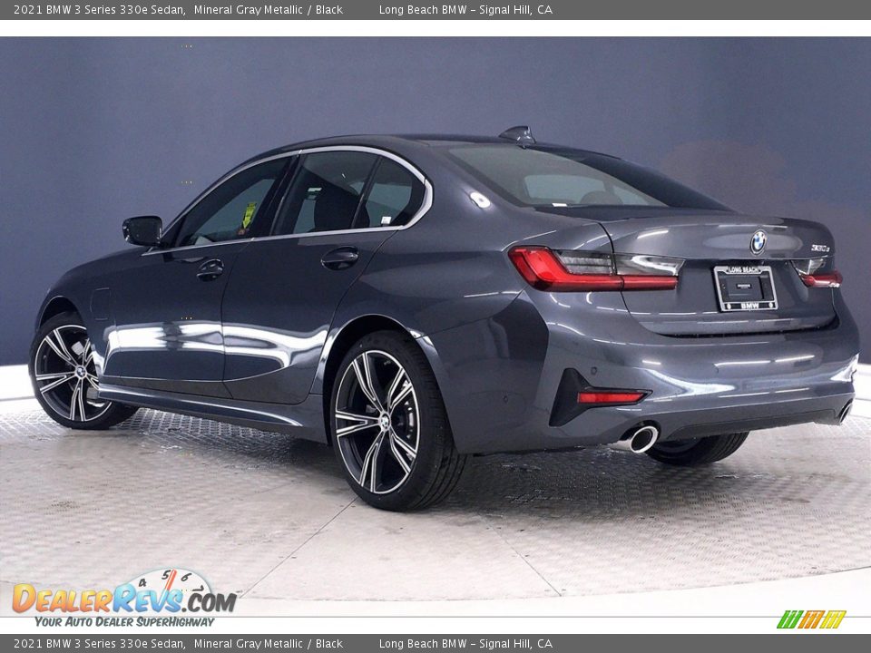 2021 BMW 3 Series 330e Sedan Mineral Gray Metallic / Black Photo #3