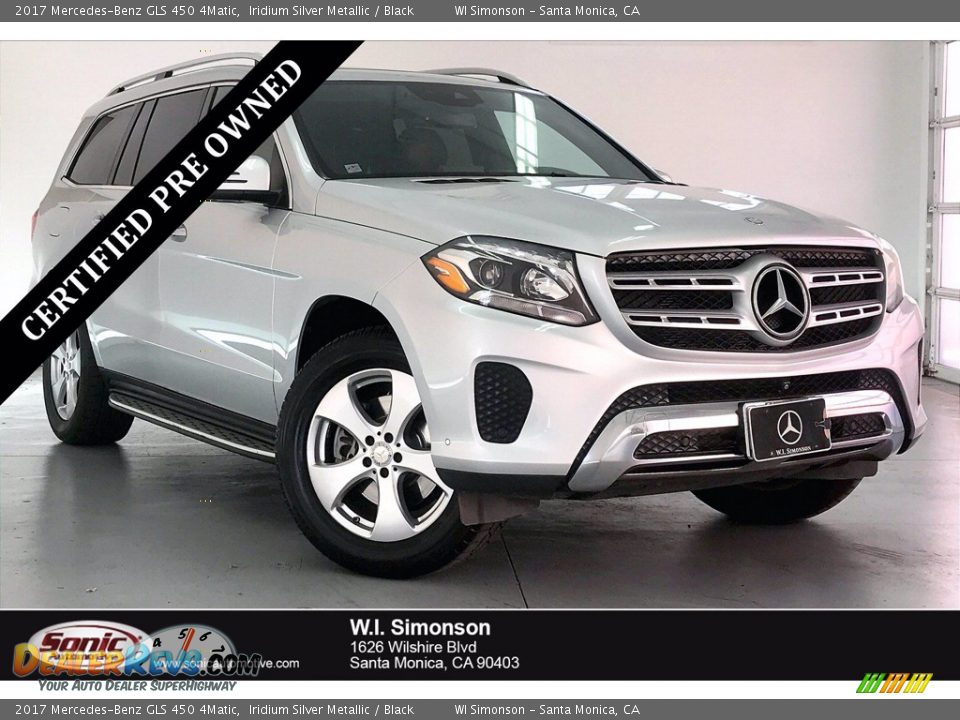 2017 Mercedes-Benz GLS 450 4Matic Iridium Silver Metallic / Black Photo #1