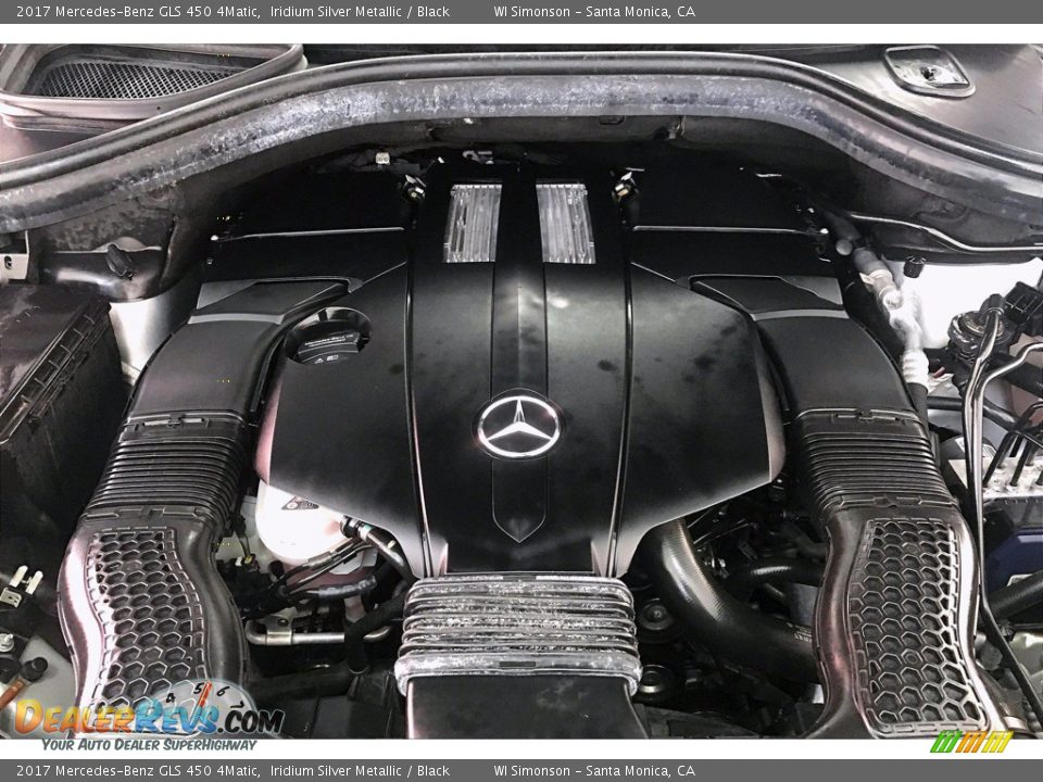 2017 Mercedes-Benz GLS 450 4Matic Iridium Silver Metallic / Black Photo #9