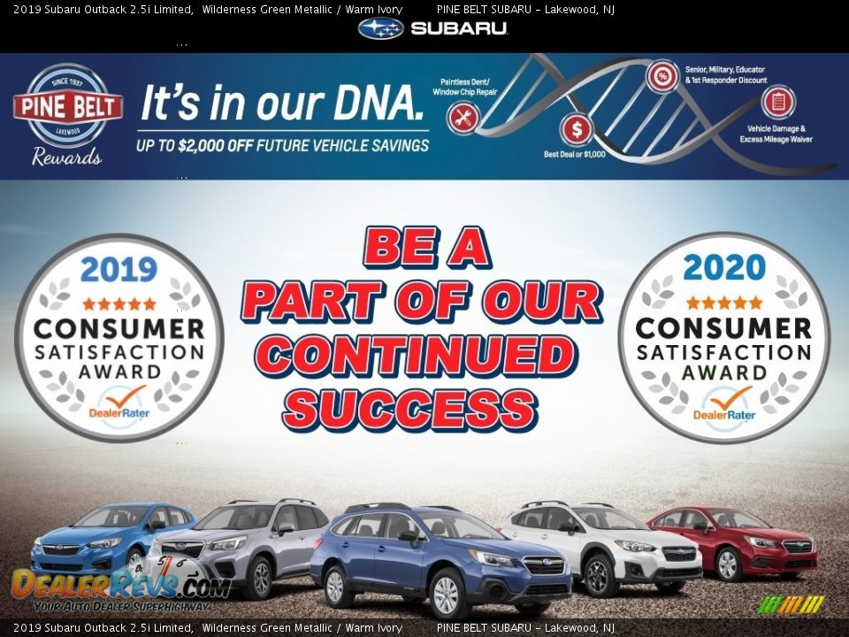 Dealer Info of 2019 Subaru Outback 2.5i Limited Photo #17