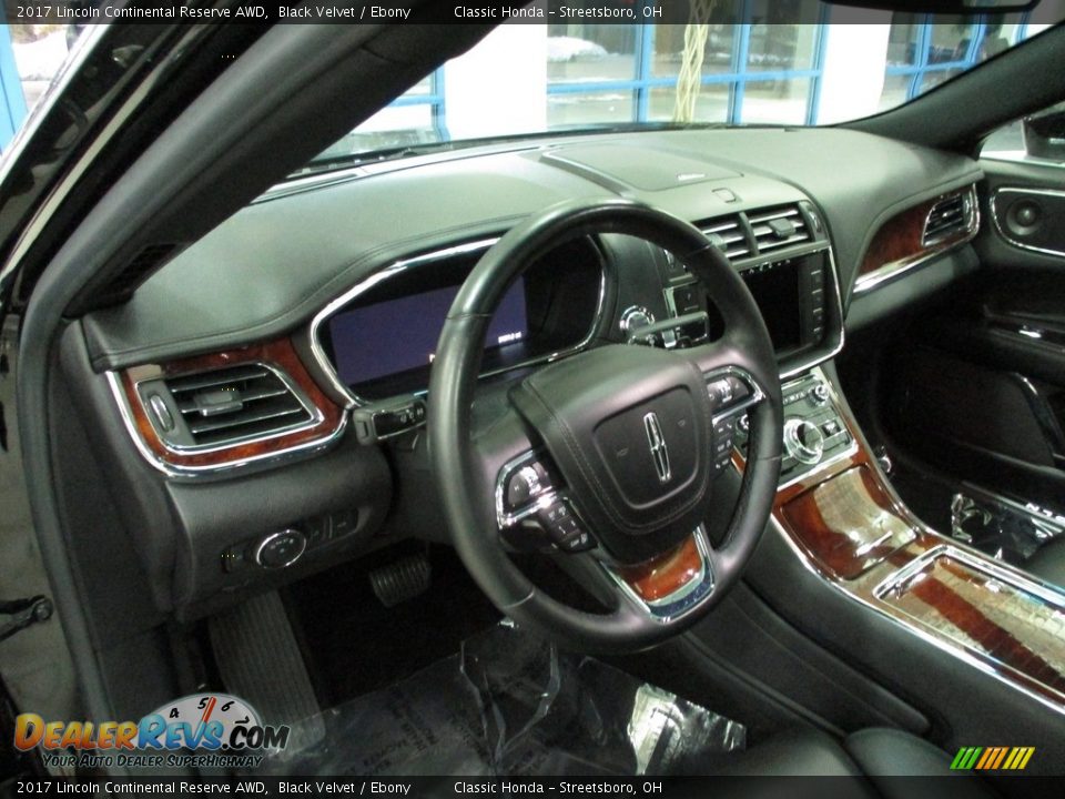 2017 Lincoln Continental Reserve AWD Black Velvet / Ebony Photo #34