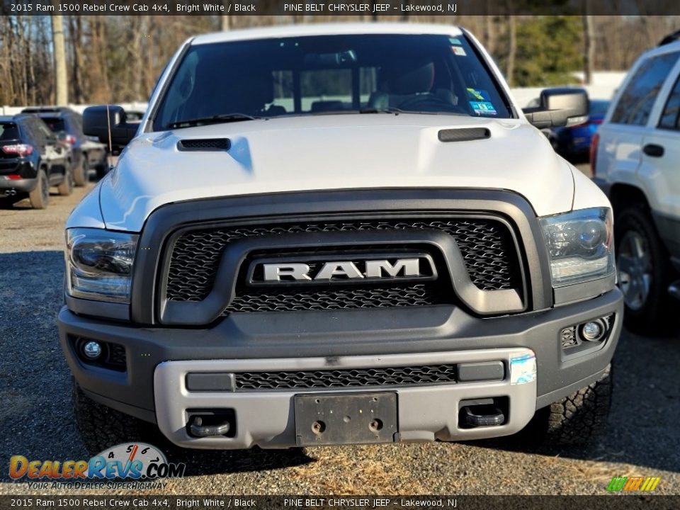 2015 Ram 1500 Rebel Crew Cab 4x4 Bright White / Black Photo #2