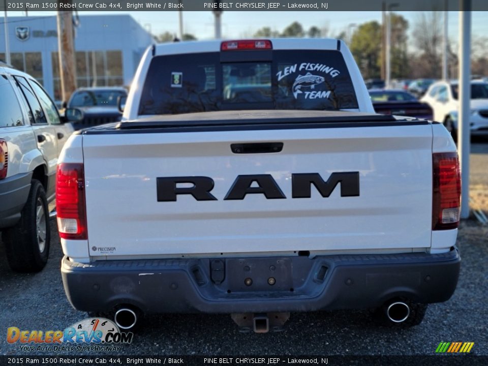 2015 Ram 1500 Rebel Crew Cab 4x4 Bright White / Black Photo #3