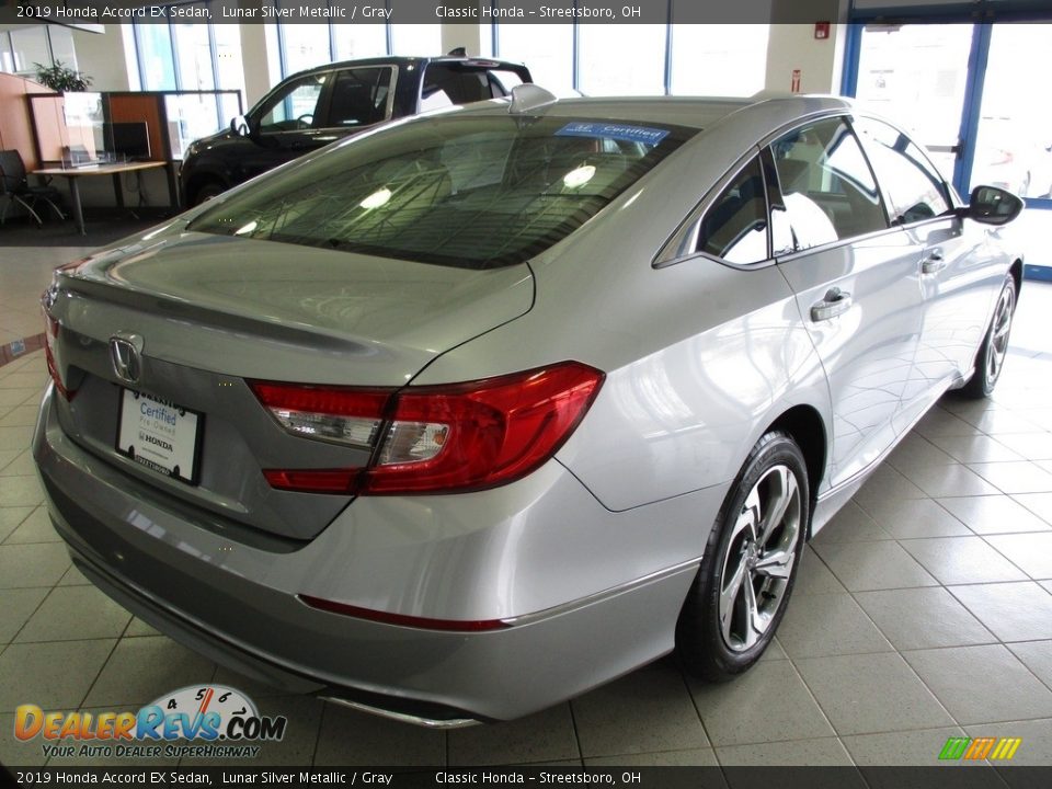 2019 Honda Accord EX Sedan Lunar Silver Metallic / Gray Photo #7
