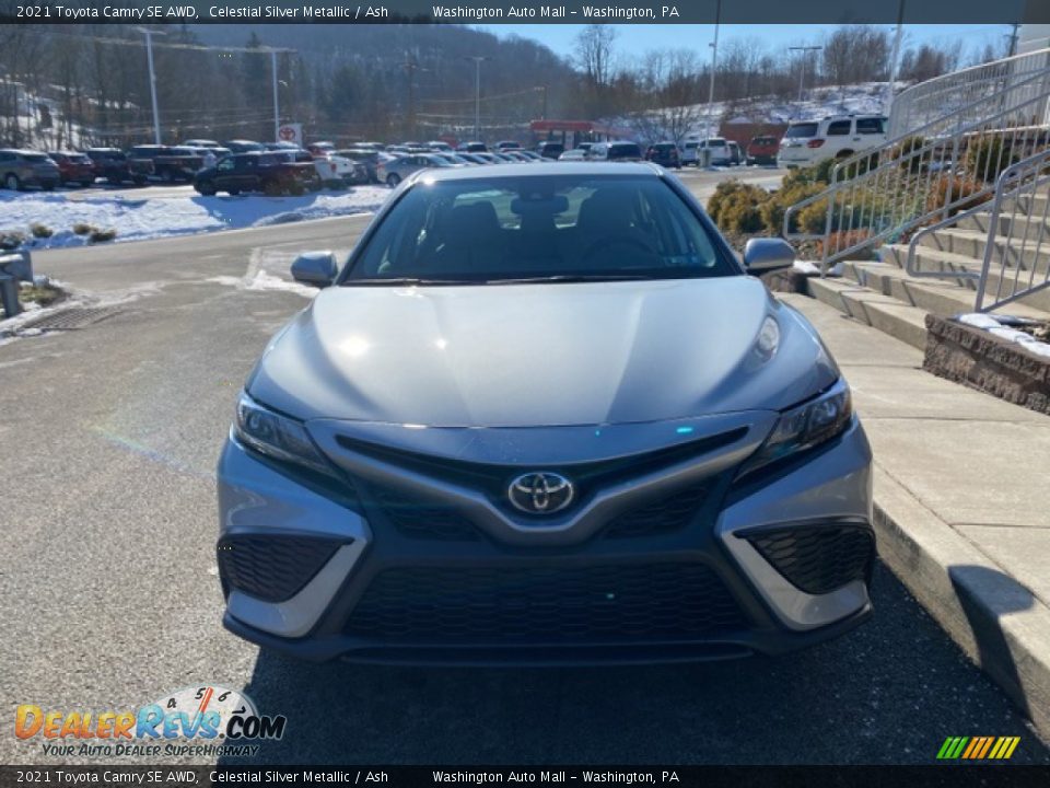 2021 Toyota Camry SE AWD Celestial Silver Metallic / Ash Photo #11