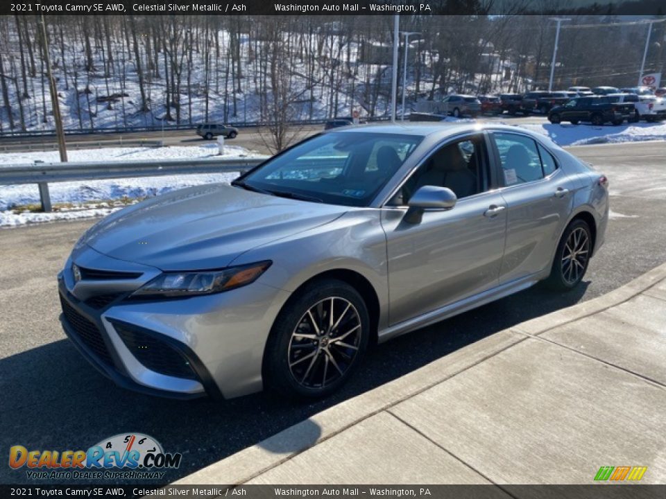 2021 Toyota Camry SE AWD Celestial Silver Metallic / Ash Photo #12