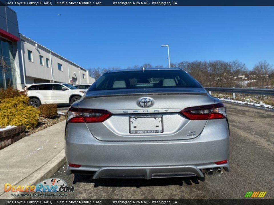 2021 Toyota Camry SE AWD Celestial Silver Metallic / Ash Photo #14